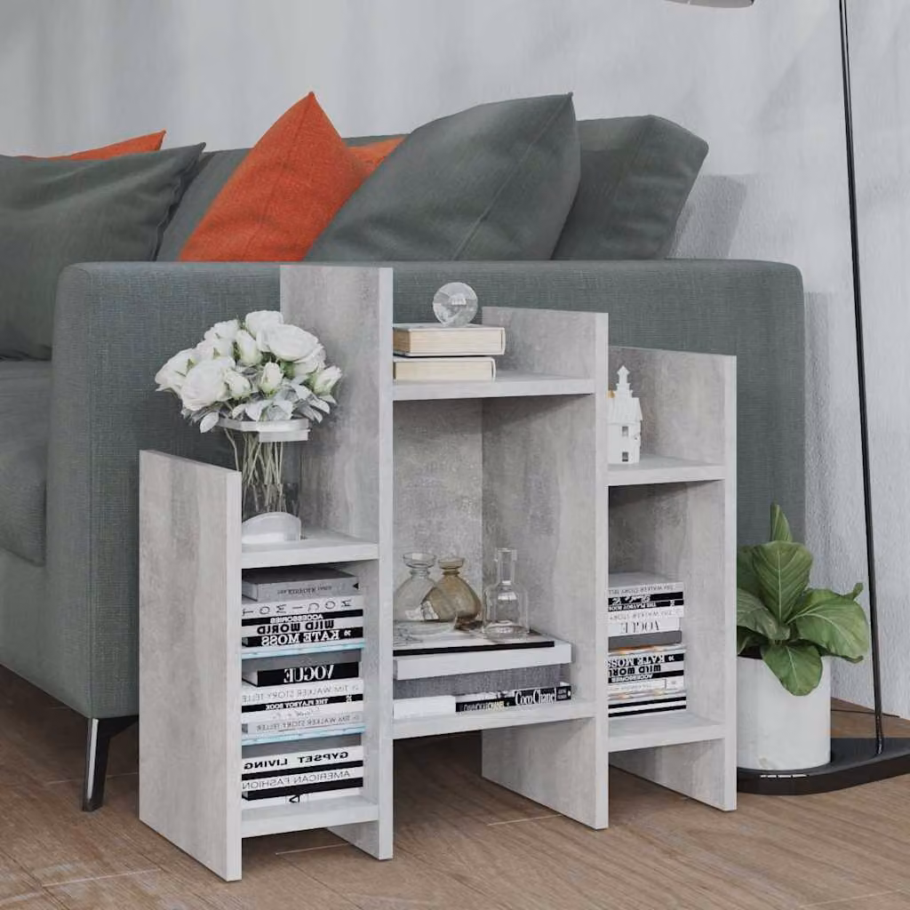 Credenza moderna vidaXL in legno multistrato grigio da appendere al muro L 60 x P 26 x H 60 cm