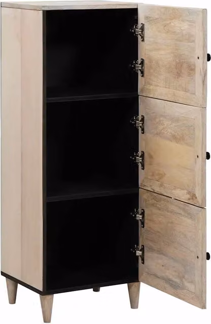 Credenza | Madia | Buffet da pranzo | Armadio da pranzo Bianco 40 x 33 x 110 cm legno massello di mango