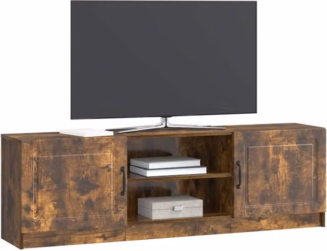 Mobile TV | Armadietto TV | Mobile Porta TV Rovere Fumo 150 x 31 x 47 cm Legno ingegnerizzato