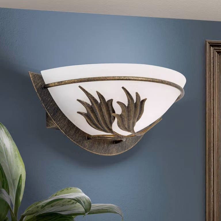 ORION Applique da parete Fleur, dimmerabile, Ottone / Oro, Soggiorno / Sala da pranzo, Metallo, Campagna / Rustiche, Applique