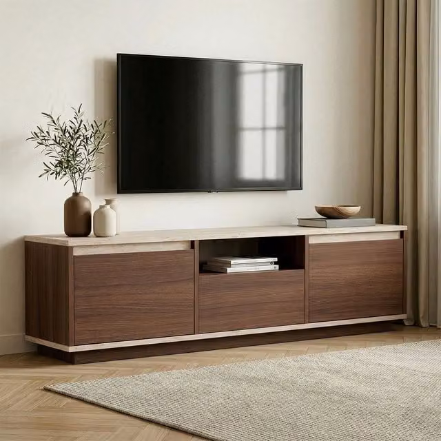 Mobile porta TV Sentinel travertine