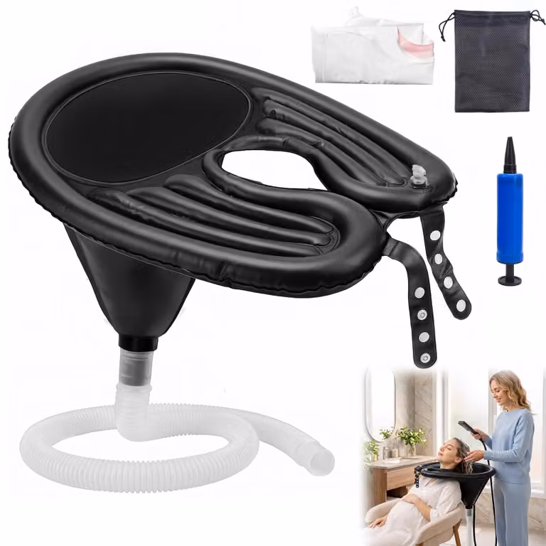 Tavolo gonfiabile per lavare i capelli, lavandino portatile in PVC per persone allettate