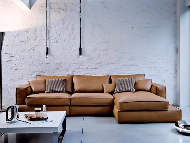 Design Sofa Ecksofa Polster Eckgarnitur Couchen Leder Wohnlandschaft Couch