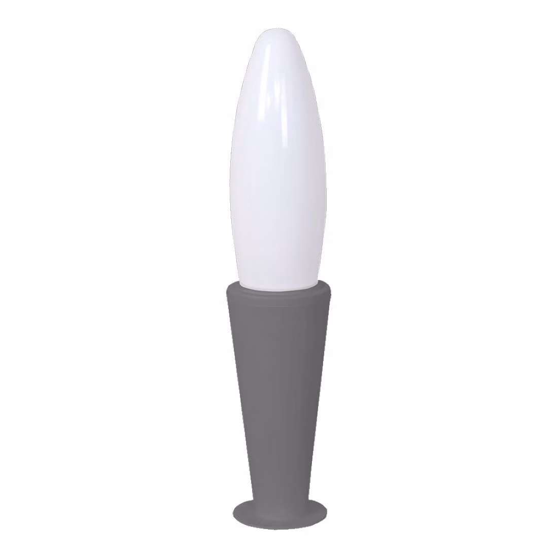 Dissuasore GENEVESE 1xE27/25W,IP44, grigio/argento L: 119, H: 560, dimmerabile