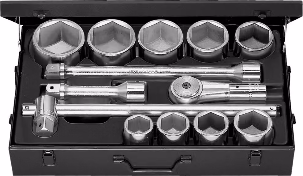 Facom Steckschluessel-Sortiment 1" 41 - 80 mm