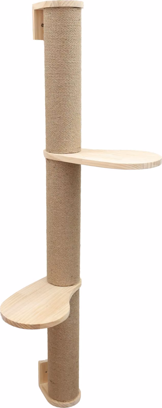 Kerbl Kratzsäule Timber (Höhe 127cm, Last max. 10kg, aus Massivholz) natur 80918