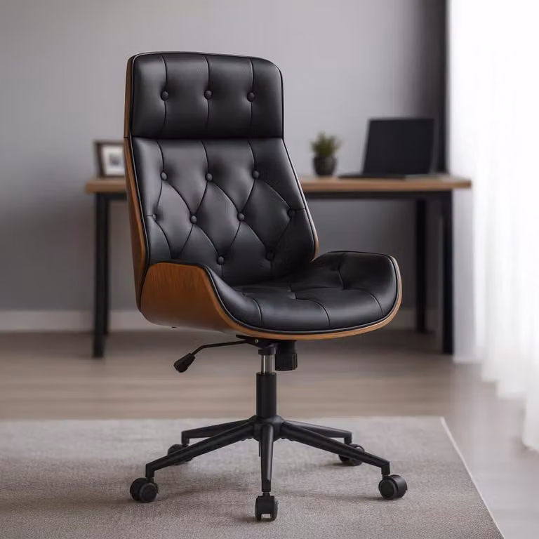 Sedia ergonomica per ufficio - Sedia direzionale - Lavoro confortevole - Regolabile, design classico