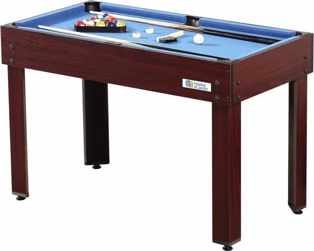 Tavolo da gioco 9 in 1 moderno in legno e MDF marrone L/P/H: 112 x 58 x 79 cm