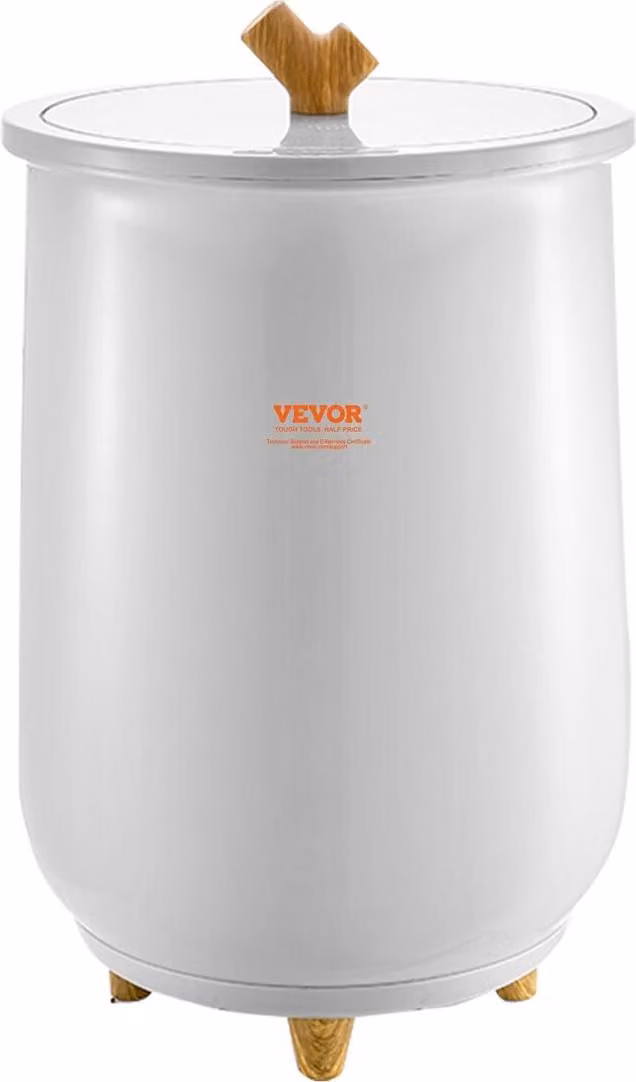 Scaldasalviette da 20 litri con timer LED e regolazione della temperatura, grigio