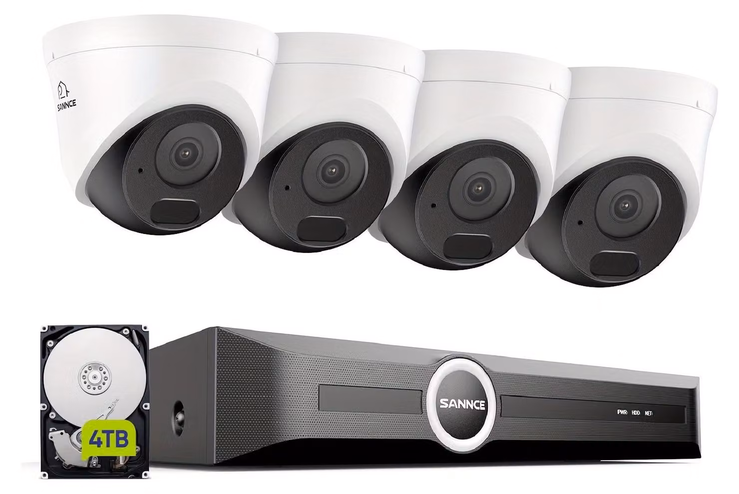 Telecamera di sicurezza - Videosorveglianza - Sistemi antifurto - Telecamera di sorveglianza - 4 telecamere 2K/3MP