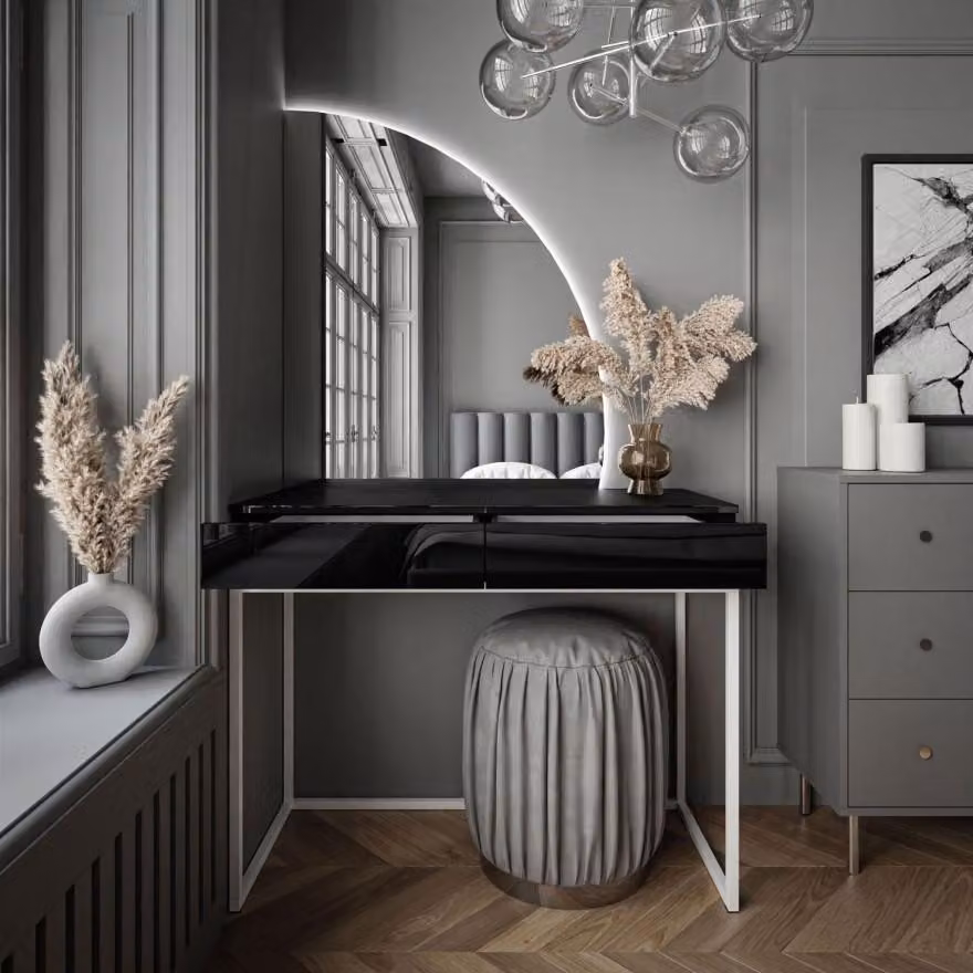 Toeletta QUINNIE con specchio a LED