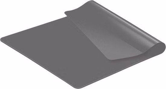 Tappetino in silicone Famanu, 1,5 mm, antiscivolo e resistente al calore, 60 x 80 cm, colore grigio
