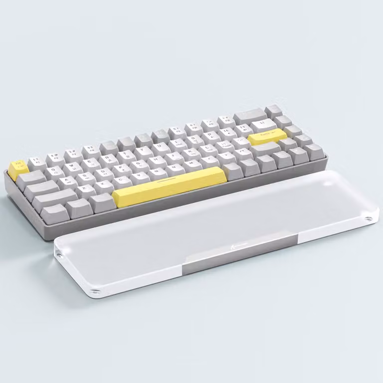 Solidchoice - Poggiapolsi in acrilico con 68 tasti, ergonomico e antiscivolo