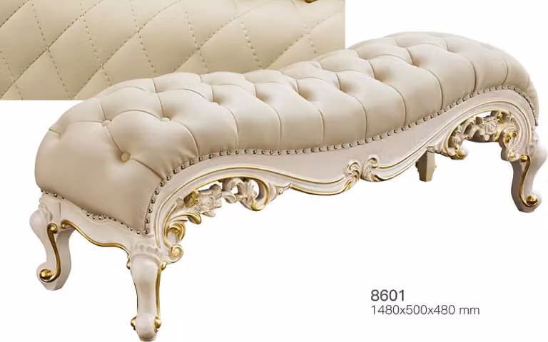 Sitz Polster Bank Polster Sitz Hocker Bank Leder Echtholz Designer Chesterfield