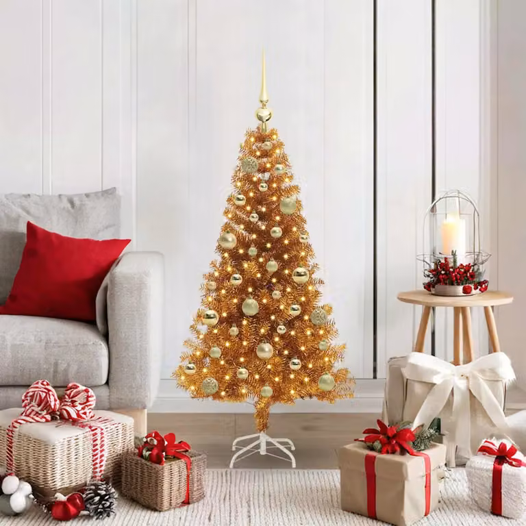 vidaXL Albero di Natale Oro 120 cm PET