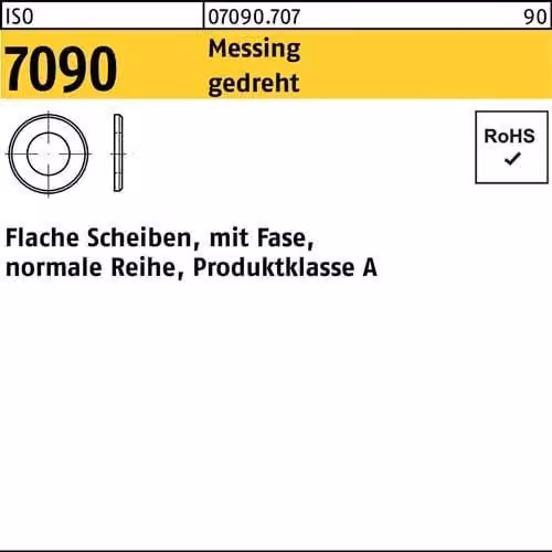 Dischi Reyher ISO 7090 MS 1 (1,1x3x0,3) 070907070010000 (100 pezzi)