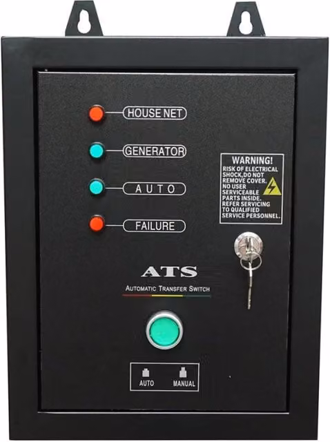 Interruttore di trasferimento automatico ATS Breckner Germany 220V per generatore elettrico a benzina, colore nero
