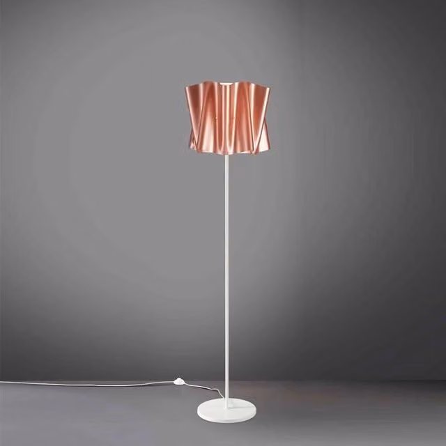Piantana base e stelo in metallo FOLIO paralume Rame diametro 40x h164 cm