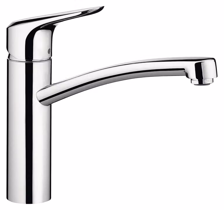 Miscelatore da cucina Ecos M, girevole a 360°, cromato, monoblocco