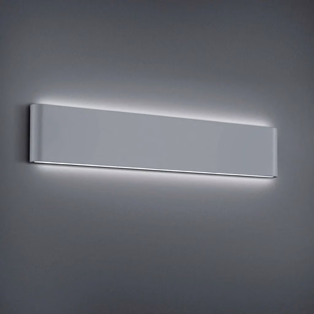 Applique da giardino LED LÚZETE TUERIS Titán in alluminio grigio, luce up/down 2x8W 3000K IP54 – 2