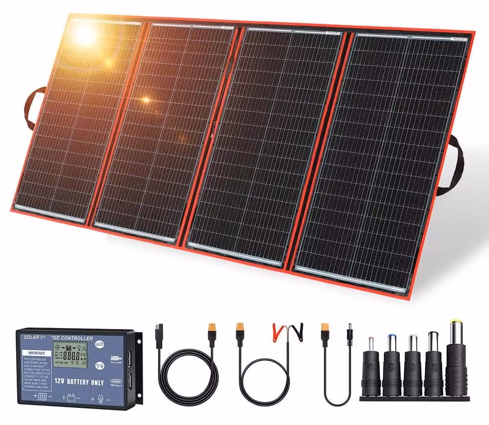 Pannello solare pieghevole - Pannelli solari - Energia solare - Sun Power - 300W - 18V