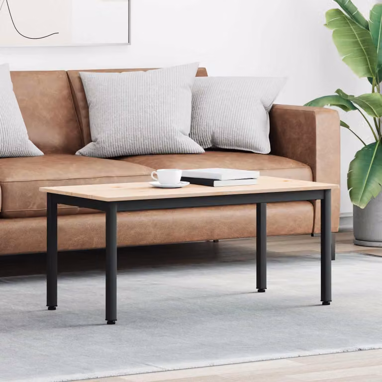 Maison Exclusive - Tavolino Natur 100 x 50 x 45 cm Legno di pino massiccio