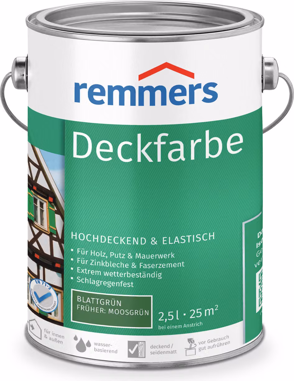 Remmers Vernice opaca verde muschio Secchio da 2,5 litri