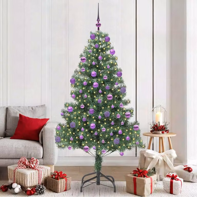 Maison Exclusive - Albero di Natale verde, 210 cm, in PVC