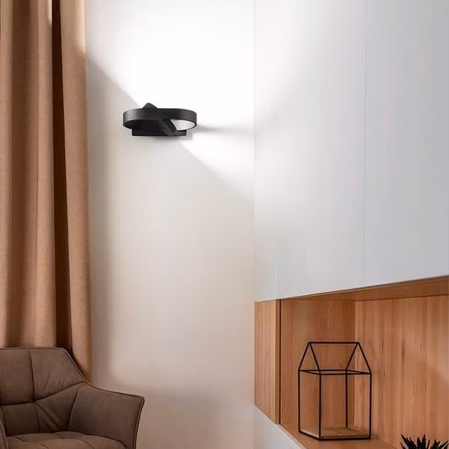 Applique a parete LED Perenz Belt regolabile, design moderno in metallo e plastica, disponibile in bianco o nero