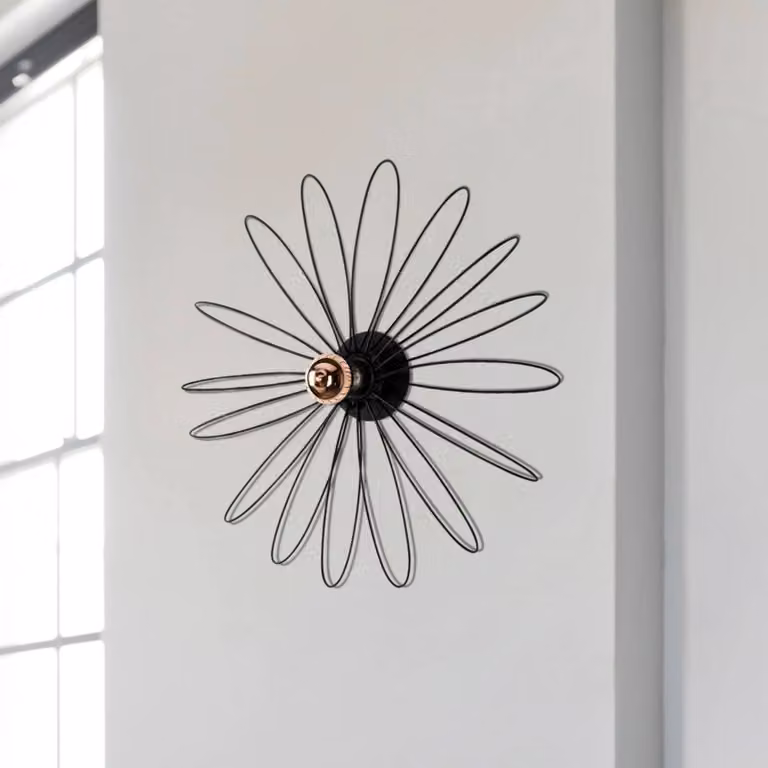 Applique da parete Hemdem 707-A Opviq, dimmerabile, Nero, Soggiorno / Sala da pranzo, Metallo, Moderno, Applique
