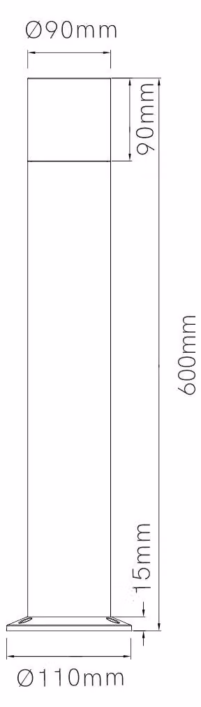 Proiettore LED da Esterno Tura XL 12W 4000K Bianco Opaco - Cilindrico 180 gradi Segnapasso - Beneito & Faure - Illuminazione per Giardini
