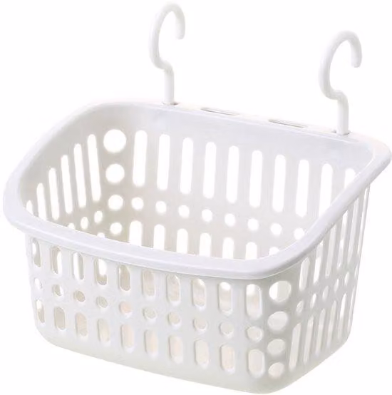 Organizzatore da appendere per il bagno - Caddy per la doccia - Multifunzionale - Bianco