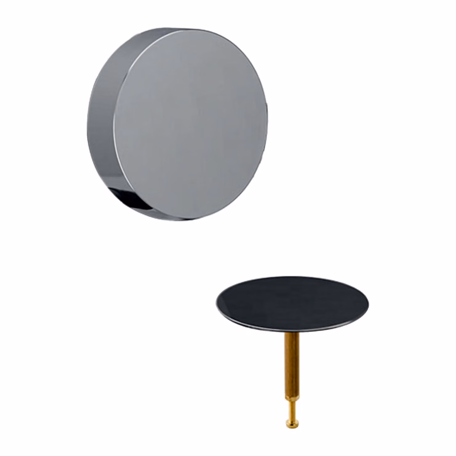 Geberit Set di montaggio finito per scarico vasca da bagno d52 mm, con comando girevole, cromato, 1 pz.