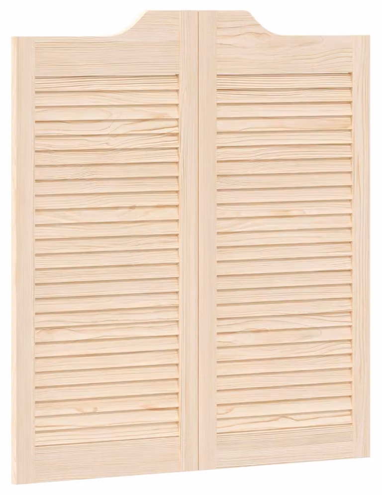 Porte Swing Naturale 90 x 40 cm Legno Massello di Pino