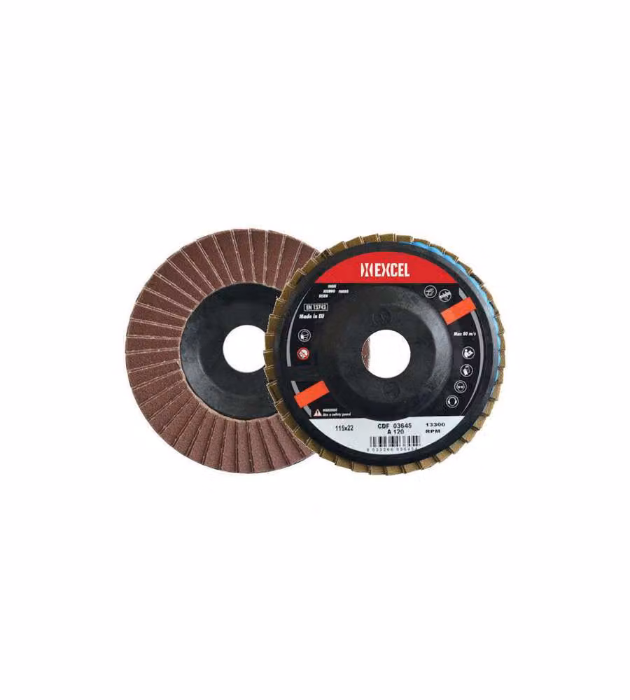 Disco abrasivo lamelle corindone mm115 f.22 gr.40