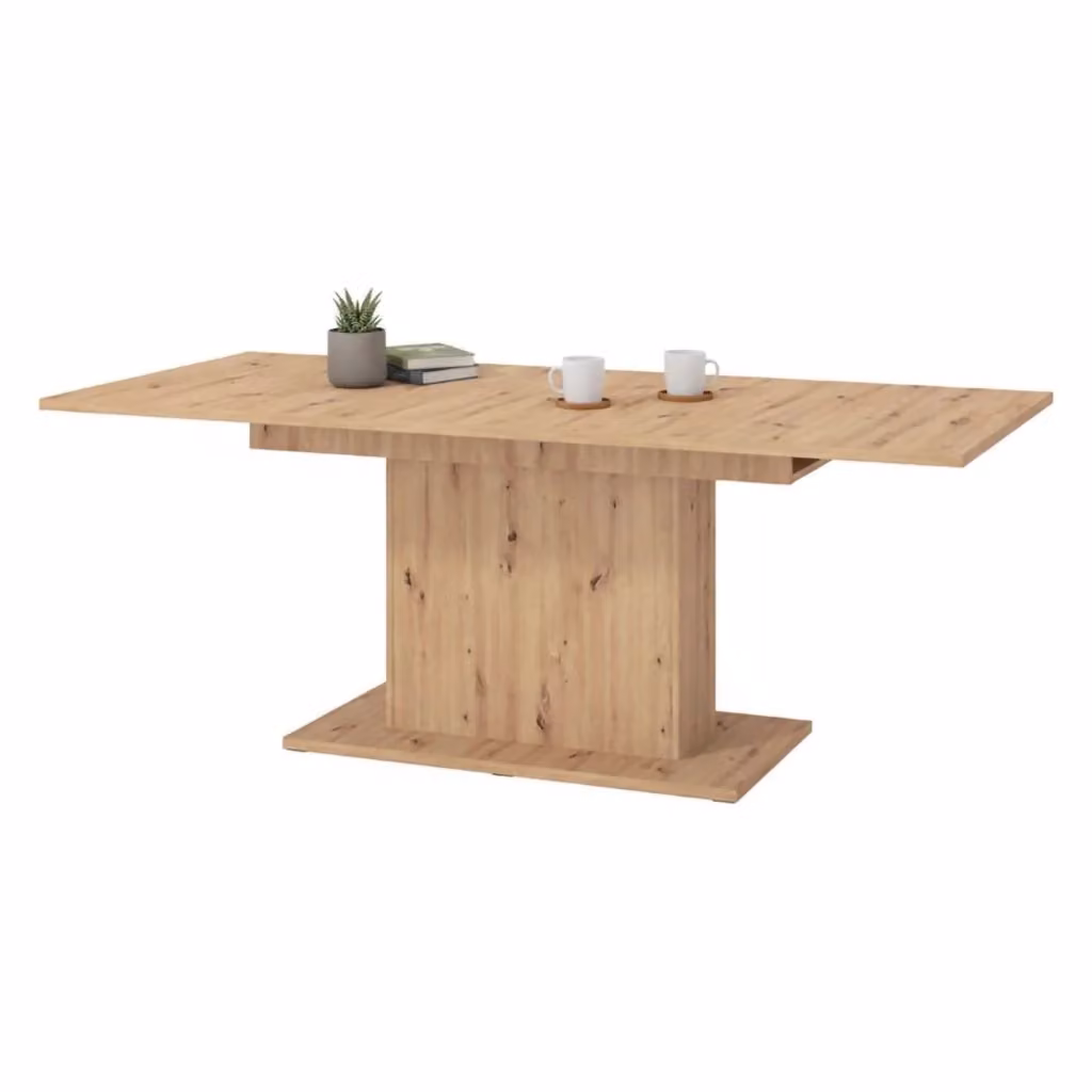 Tavolo fisso Siano DMORA per 6 persone in legno rovere marrone L: 160 cm, P: 91.5 cm, H: 76 cm – 2