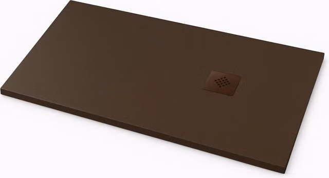 Piatto doccia Ardesia extra piatto 70X190 cm colore Marrone cioccolato RAL 8017 griglia Cioccolato