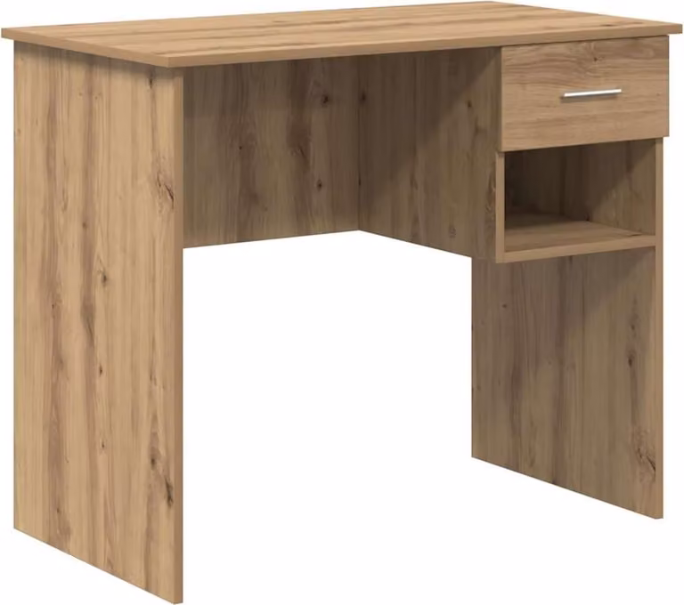 Scrivania Rovere artigianale 90 x 49 x 75 cm Legno multistrato