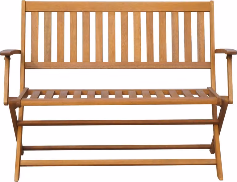 Panchina da Giardino 120 cm in Legno Massello d'Acacia
