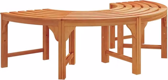 Panca da Giardino | Panchina per Alberi Naturale 160 x 80 x 45cm