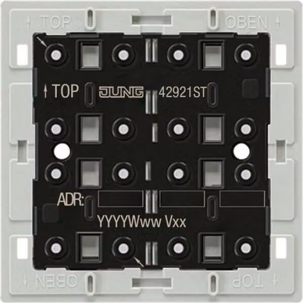 Modulo pulsante KNX 2 volte universale - Sensore a sfioramento KNX per sistema bus 4 volte 4292...