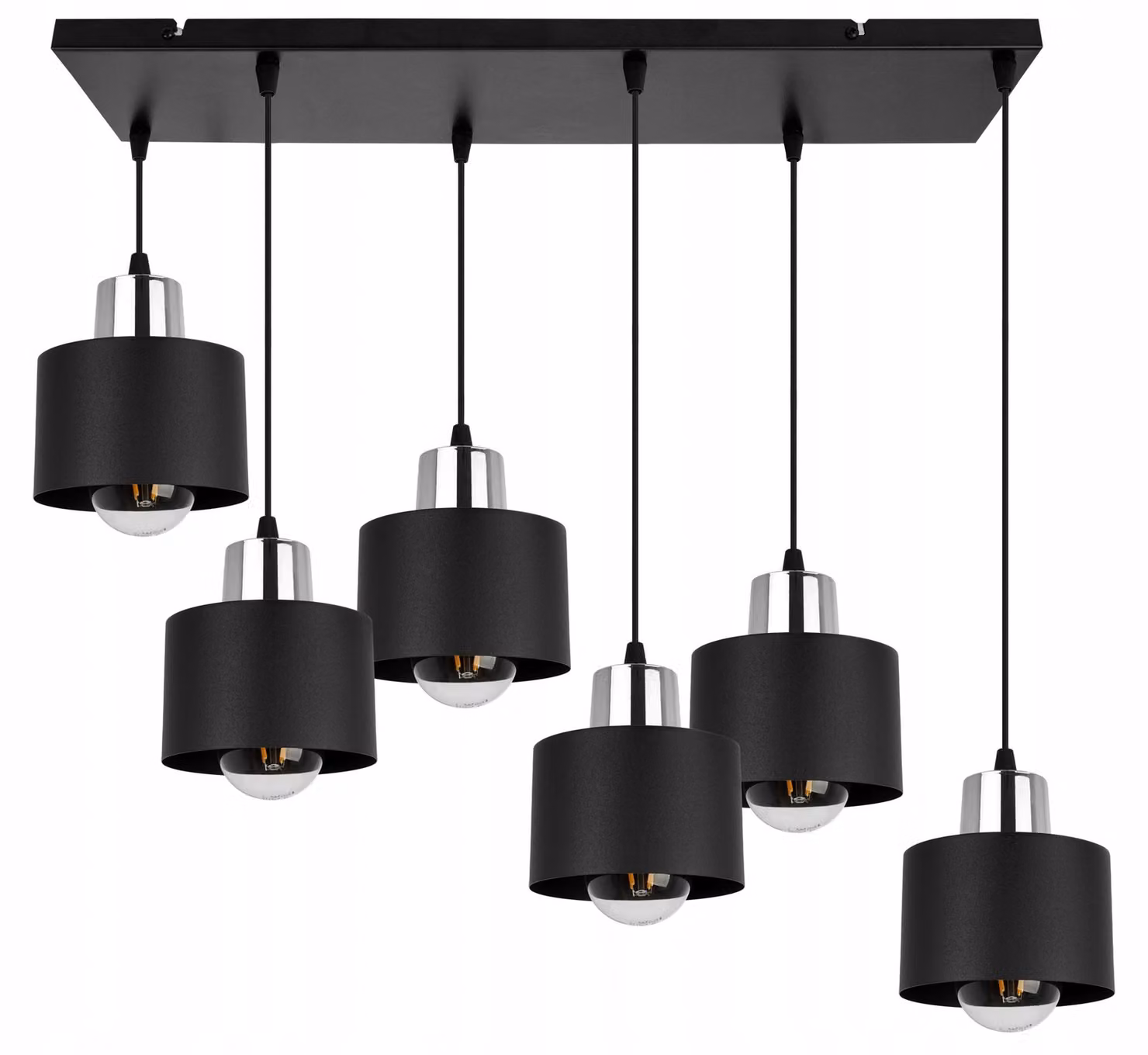 Moderna Lampada A Sospensione Lampada A Led Nera