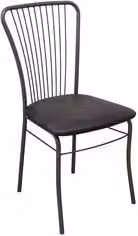 Sedia Moderna IRINA I Italchair in Ecopelle Grigio e Antracite con Struttura in Metallo