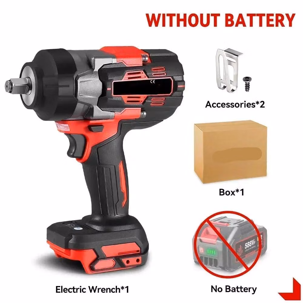 Chiave a percussione – con batteria – Avvitatore a impulsi – Brushless – 2800 Nm – Wireless – 1/2 pollice – Elettrico