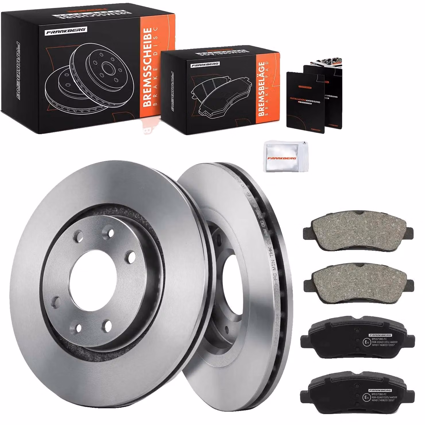 Dischi freno, diametro 265,5 mm, spessore 18,4 mm, larghezza 136,8 mm, autoventilati, compatibili con CITROËN e PEUGEOT
