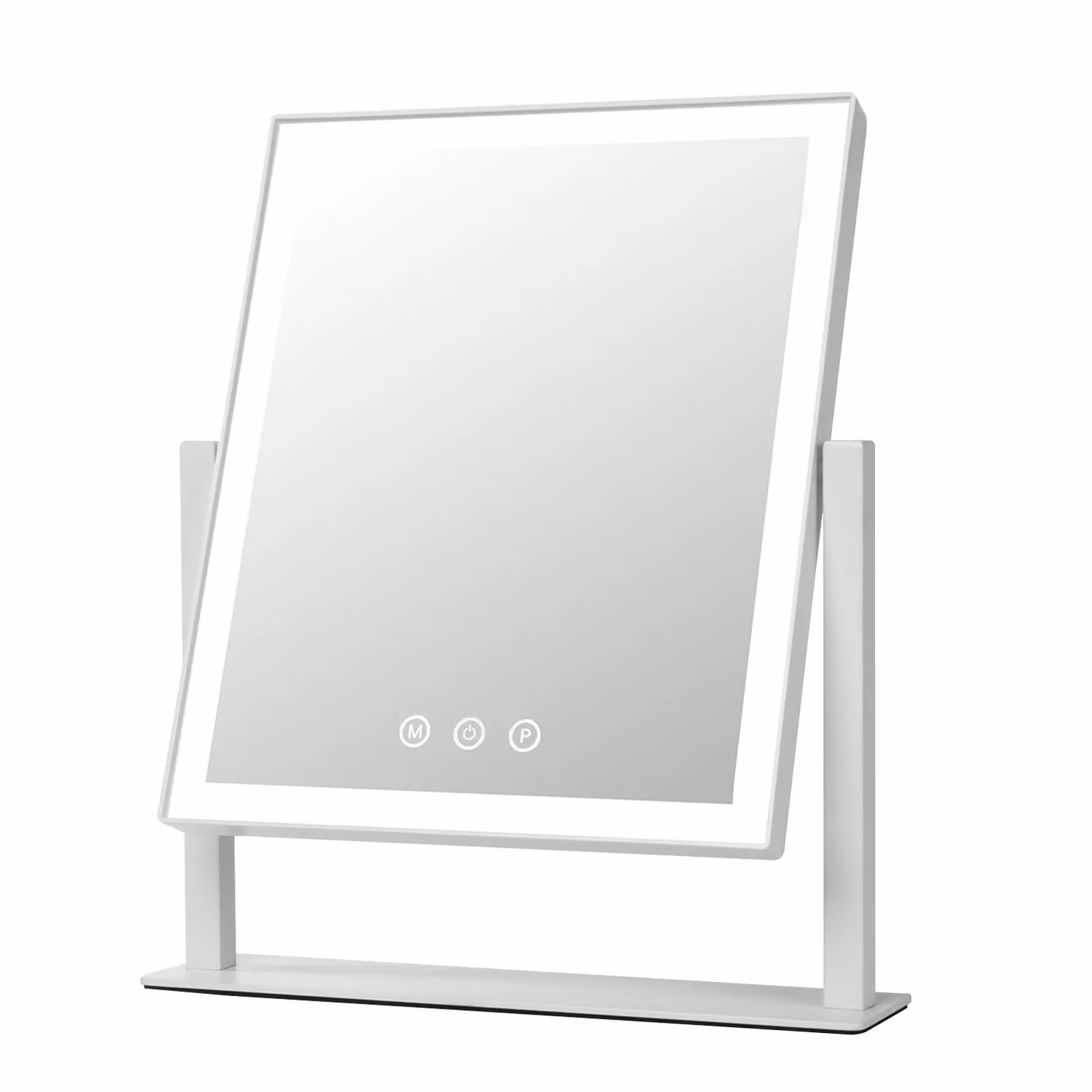 Specchio Luminoso da Tavolo DICTROLUX con 78 LED, Touch Dimmerabile, Colore Bianco, H 35 cm x L 30,5 cm x P 7 cm – 1