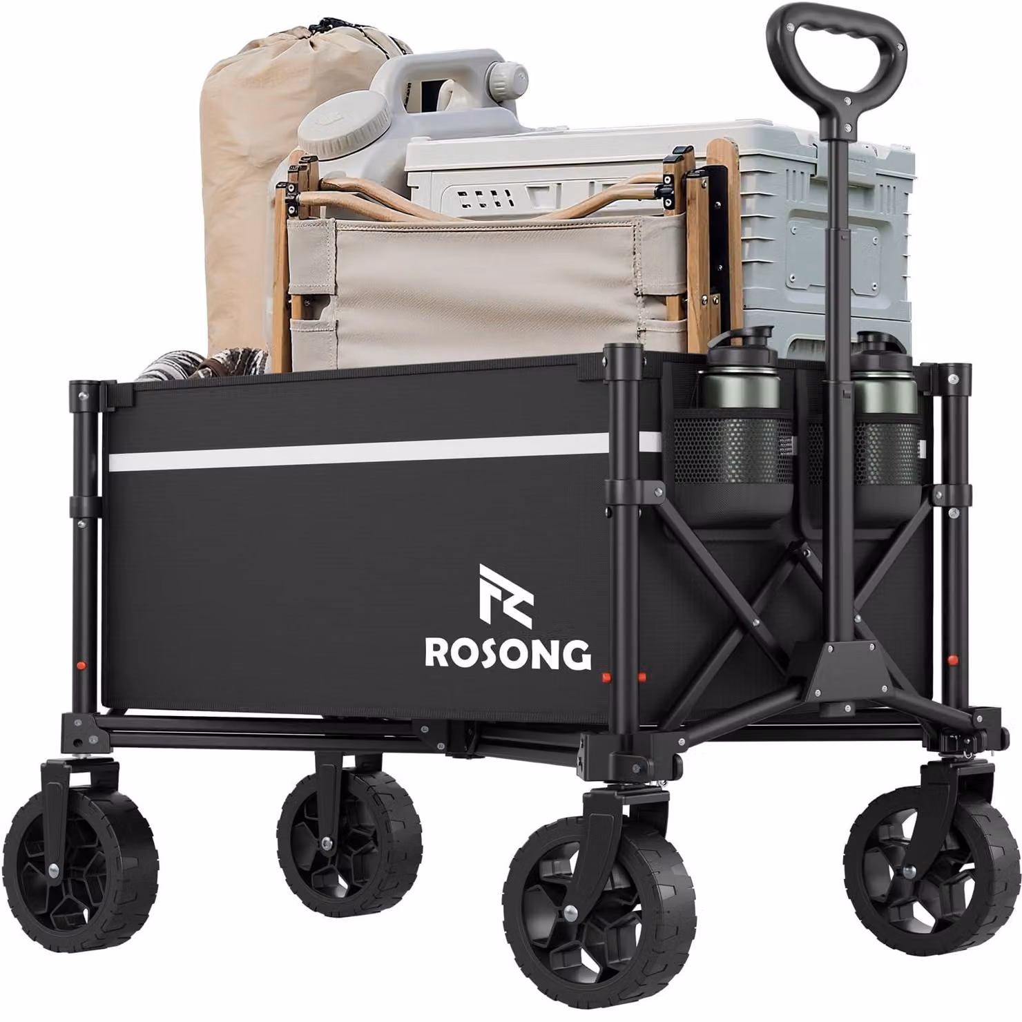 Carrello pieghevole con ruote, salvaspazio e multifunzionale