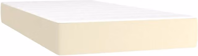 Materasso a Molle Insacchettate Rigidit¨¤ Media Crema 90x190x20cm in Similpelle