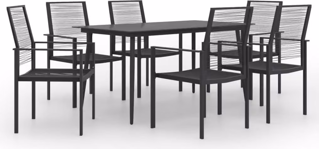 The Living Store 7 pezzi. Set da pranzo da giardino