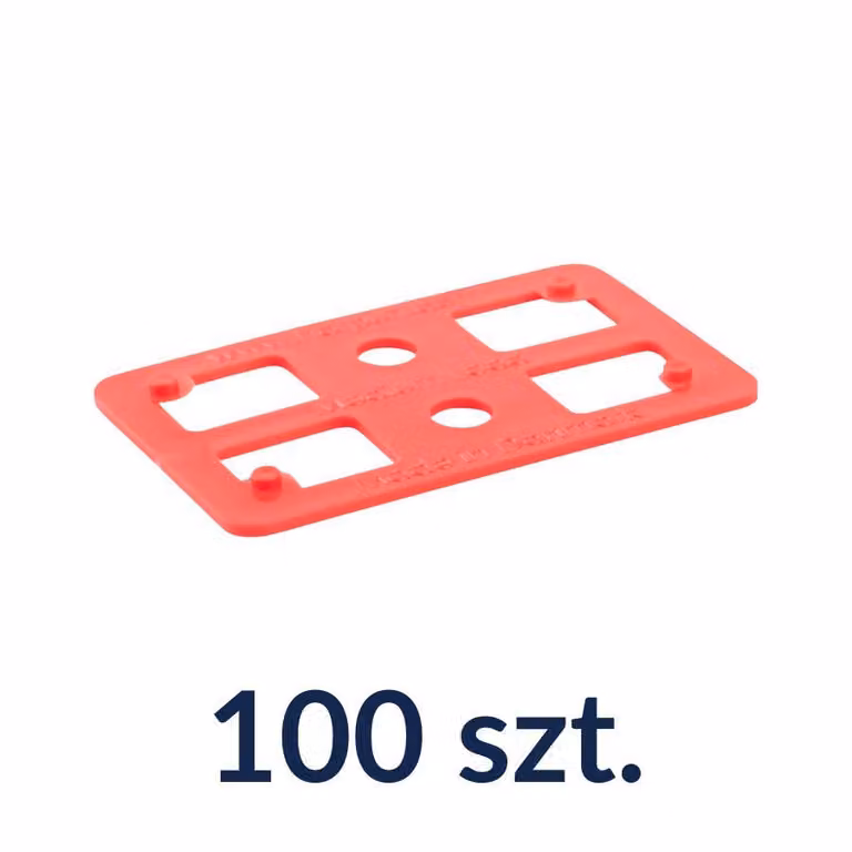 Distanziatori in plastica 80x50 mm spessore 5 mm – capacità fino a 2 tonnellate – 100 pezzi